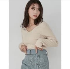 RESEXXY リブVネックニットのサムネイル
