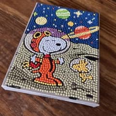 スヌーピー ダイヤモンドフィックス アートパネル 宇宙　ダイヤモンドアートのサムネイル