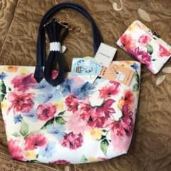 花柄バック＆折りたたみ財布のサムネイル