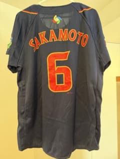 野球日本代表 ユニフォーム 坂本勇人 6 Majestic フリーサイズ