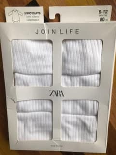Zara baby 新品未使用　長袖肌着3枚組　リブロンパースのサムネイル