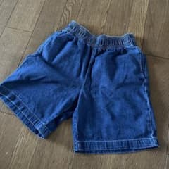 gu キッズ デニム ハーフパンツ 160のサムネイル