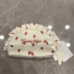 Gelato Pique ストロベリー柄 フリルポーチのサムネイル