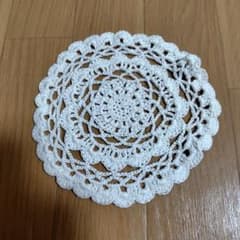 ハンドメイド 手編み ドイリー コースターのサムネイル