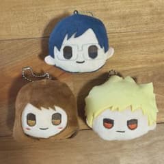 僕のヒーローアカデミア フェイスぬいぐるみキーホルダー　３点セットのサムネイル