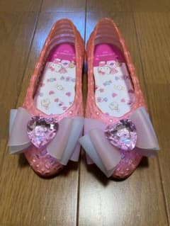 ハートクリスタルリボンサンダル ピンクのサムネイル