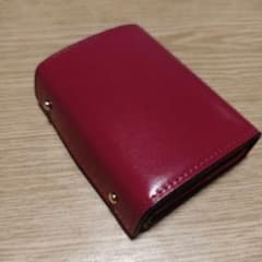 二つ折り財布 コンパクト レザー 本革 コンパクト 小さい 箱型 小銭入れのサムネイル