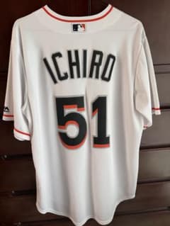 Majestic MLB マイアミ・マーリンズ イチロー ユニフォームのサムネイル