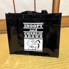 SNOOPY and CHARLIE BROWN エナメル調 ミニトートバッグのサムネイル