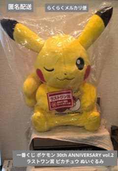 一番くじ ポケモン 30th ラストワン賞 ピカチュウ ぬいぐるみ - メルカリ