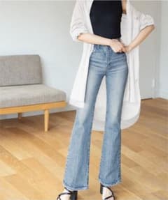 デニムフレアパンツ GRL グレイル　XSのサムネイル