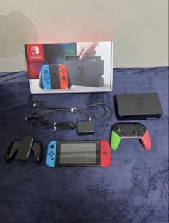 Nintendo Switch 本体 赤/青 Joy-Con付き　プロコン付のサムネイル