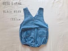 韓国子供服 BLACKBEAN デニムロンパースのサムネイル