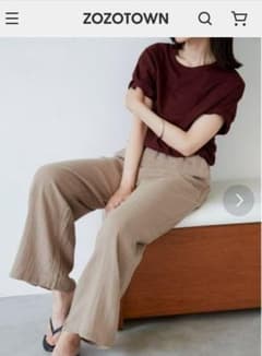 【Miro様】ダブルガーゼカラーイージーパンツ2枚とTシャツ2枚のサムネイル