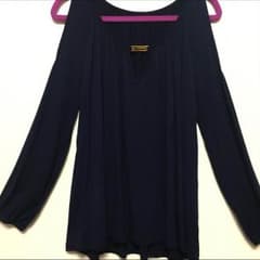 りちゃむ様専用   肩あきトップス❤︎ネイビーのサムネイル
