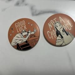 ジブリ　カマジィ　リン　缶バッチ　GOOD LUCK NOT A CHANCEのサムネイル