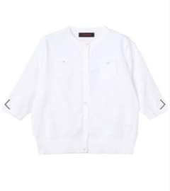 【美品】CABAN ホワイト 半袖 カーディガンのサムネイル