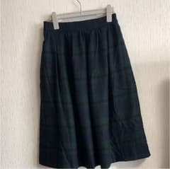 [値下げ！]チェック柄ギャザースカートのサムネイル