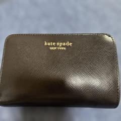 kate spade NEW YORK 二つ折り財布 ブラック - メルカリ