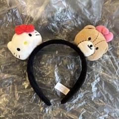 値下げ！USS シンガポール限定 ハローキティとクマのカチューシャ