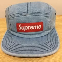 Supreme Washed Chino Denim Camp Cap デニムのサムネイル