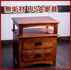 北米産 メープル 無垢材 ナイトテーブル B級特価 アメリカンカントリー 北米産 メープル 無垢材 ナイトテーブル B級特価 アメリカンカントリー