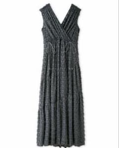 FRAY I.D フリンジジャガードカシュクールワンピース - メルカリ