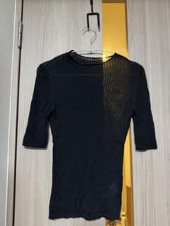 10/13まで出品 PLST ブラック 半袖ニット S
