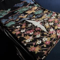 H333 黒留袖9枚おまとめ売り材料正絹 - メルカリ