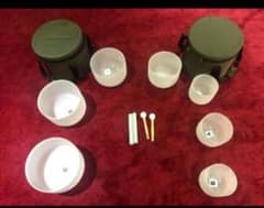 クォーツ クリスタルボウル 7個セット A＝432Hz バッグ マレット