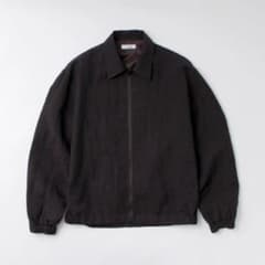 新品未使用 FUJITO フジト ウールリネンブルゾン ダークブラウン L 