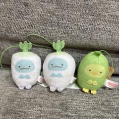 Sumikko Gurashi Vegetable Mini Mascot 3-Piece Set
