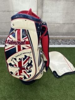 ★デザイン秀逸‼️★アドミラルゴルフ　キャディバッグ　トリコロール