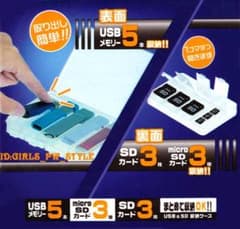 コンパクト収納 整理整頓 SD microSD USBメモリー カードケースのサムネイル
