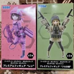 [미개봉품] GGO 총 게일 온라인 프리미엄 피규어 렌 & 후카 지로