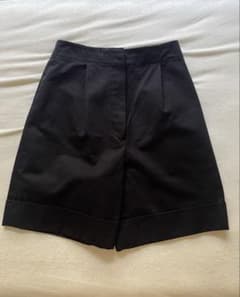 最終値下げ　THE ROW コットン ショートパンツ ブラック サイズ2