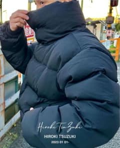 HIROKI TSUZUKI VERY SHORT DOWN JACKET 黒のサムネイル