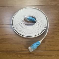 LANケーブル 4.5m フラットタイプ Cat5e ソフトバンクair付属品