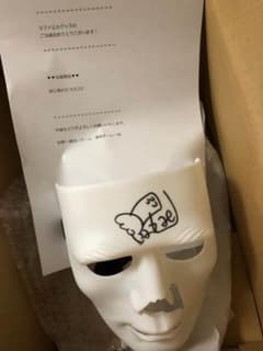 ラファエルのマスク(斧に敗れたマスク) 本人サイン入りのサムネイル