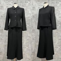 桂由美 喪服セット 3点セット✴︎桂由美 高級喪服礼服 ブラックフォーマル セットアップ