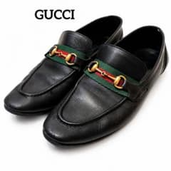 特価】GUCCI グッチ ローファー シェリーライン ホースビット レザー