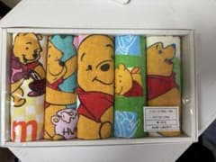 新品　箱入り　くまのプーさん ミニタオル5枚セットのサムネイル