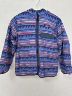 Patagonia フーデッドジャケット 総柄 ブルー　S 130cmのサムネイル