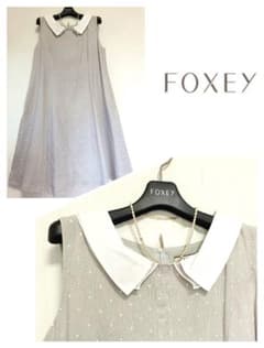 ☆FOXEYフォクシー白襟ドット柄ワンピース希少42☆ ☆FOXEYフォクシー白襟ドット柄ワンピース希少42☆ - メルカリ