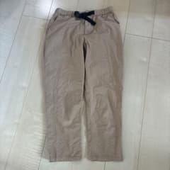 무인 양품 여성 벨트 포함 캐주얼 팬츠 베이지 M