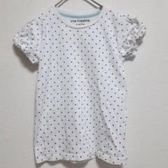 pom ponetteポンポネット ドット柄 半袖Tシャツ パフスリーブ 140のサムネイル