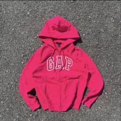 old gap 00s ジップパーカー ピンク y2k 短丈 archive - メルカリ