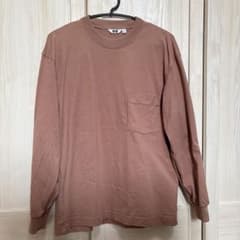 UNIQLO U ブラウン ポケット付き Tシャツ Mのサムネイル