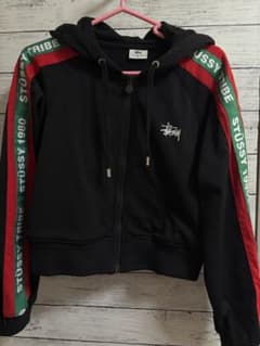 Stussy ジップアップパーカー ブラックのサムネイル