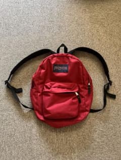 古着　used JANSPORT ジャンスポーツ 赤 リュック　バックパックのサムネイル